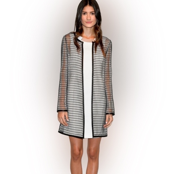 Elie Tahari Soho Reversible Leather Jacket Coat Blazer Pockets Mesh Size XS - Picture 1 of 10